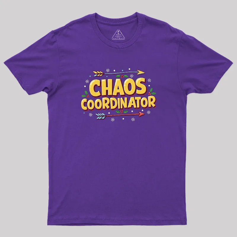 Chaos Coordinator Christmas Geek T-Shirt - Image 6