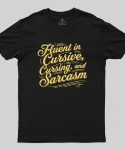 Alternative view of Fluent in Sass Geek T-Shirt