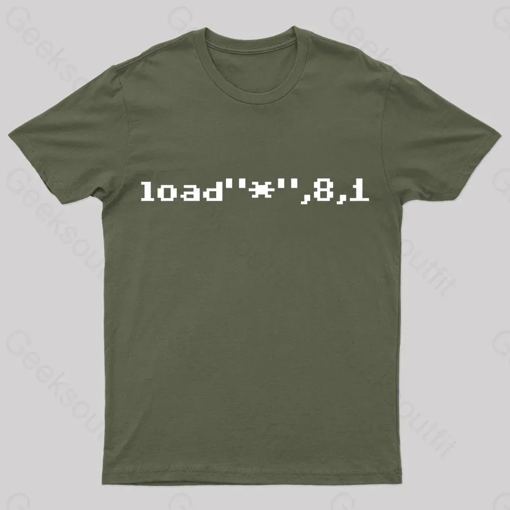 C64 Load Command Nerd T-Shirt - Image 3
