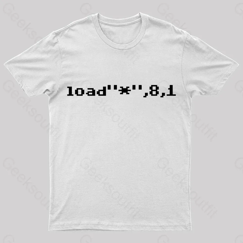 C64 Load Command Nerd T-Shirt - Image 6