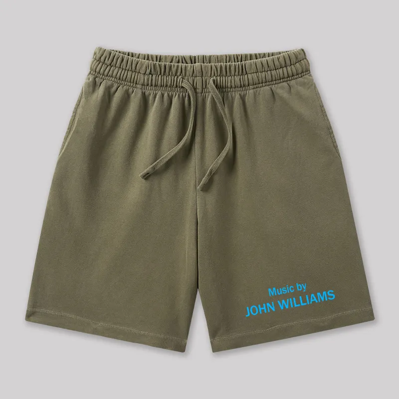 Music by John Williams Geeky Washed Shorts - Image 3