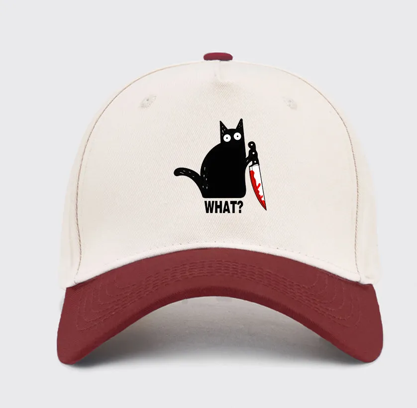 Spooky Lockdown Cat Baseball Cap - Image 3