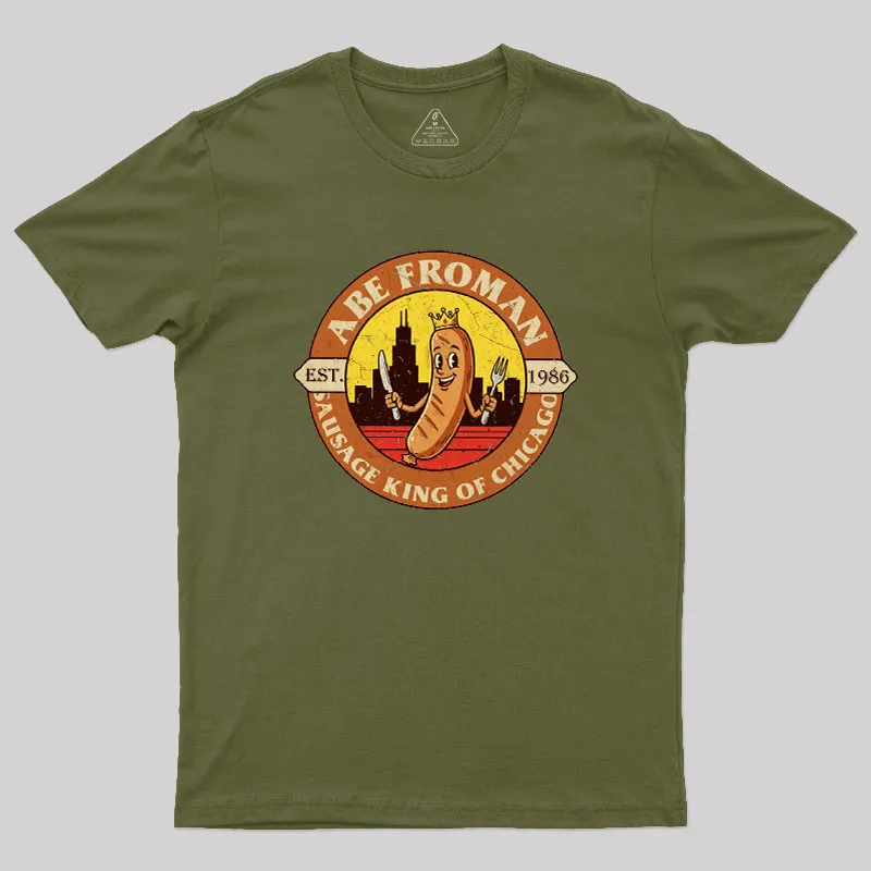 Sausage King of Chicago Geek T-Shirt - Image 3