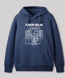 Alternative view of Men Problem Solving Geek Hoodie