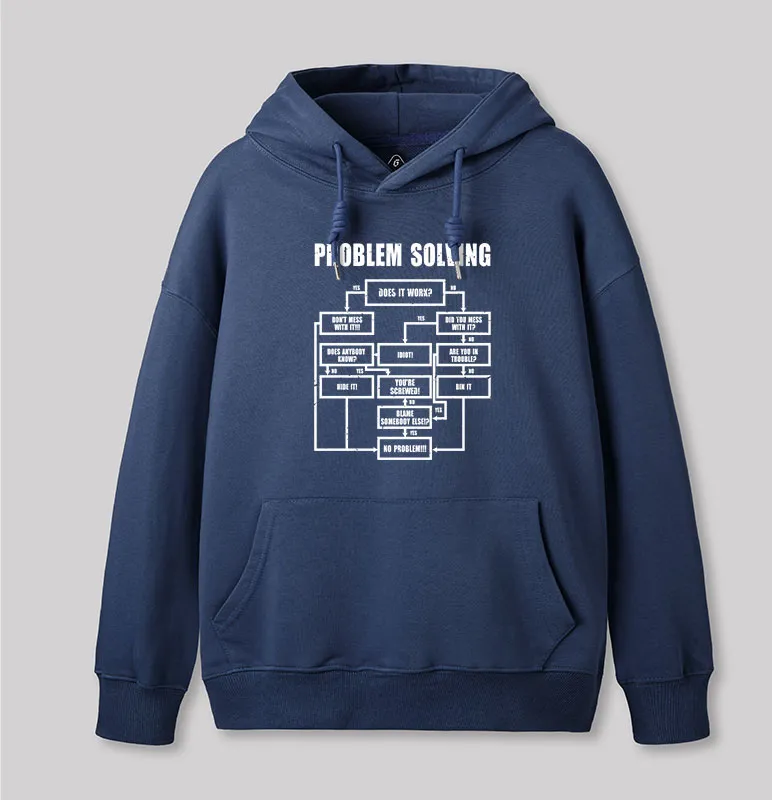 Men Problem Solving Geek Hoodie - Image 2