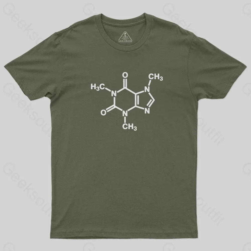 Caffeine Molecule Arm T-Shirt - Image 3