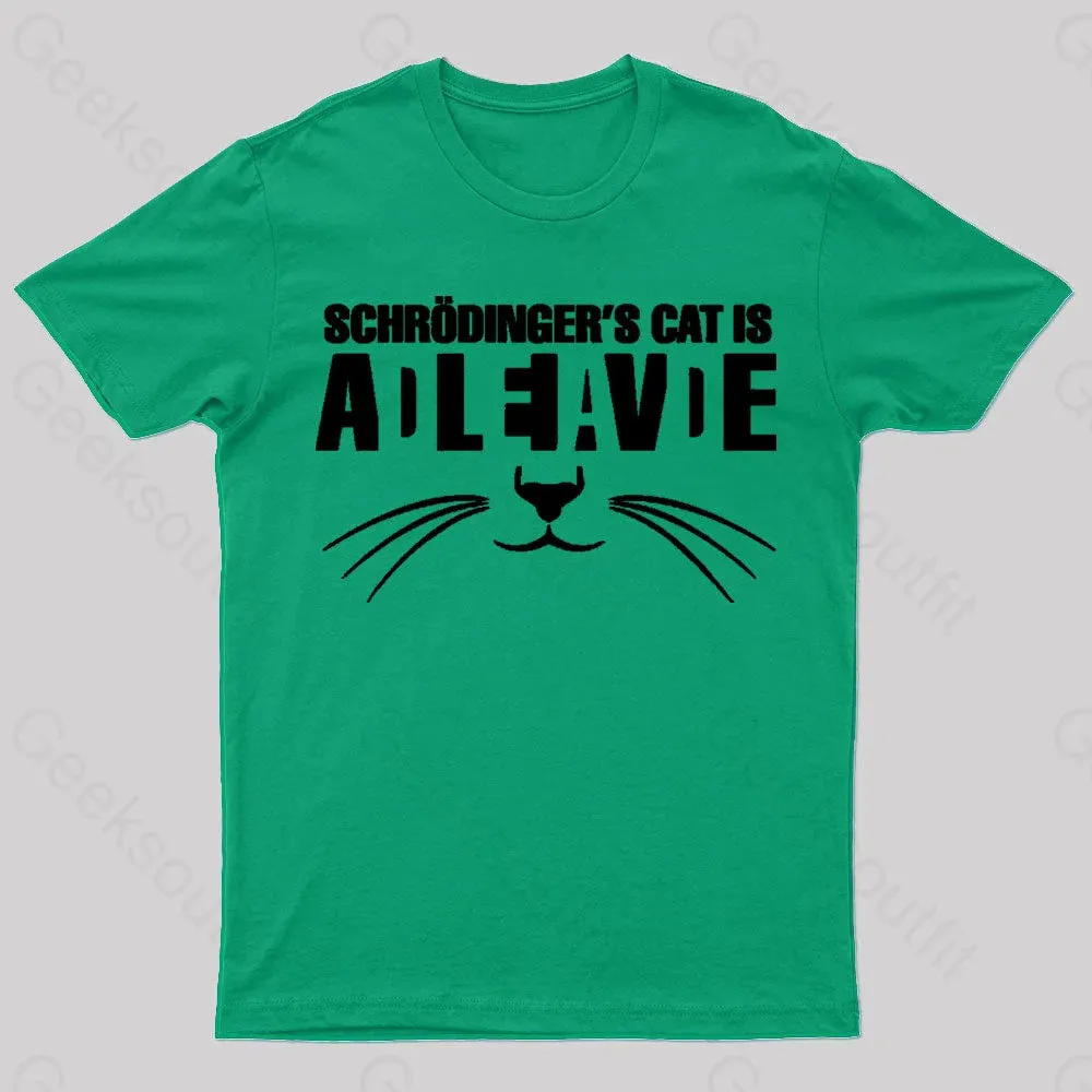 Cat Schrodinger Geek T-Shirt - Image 5