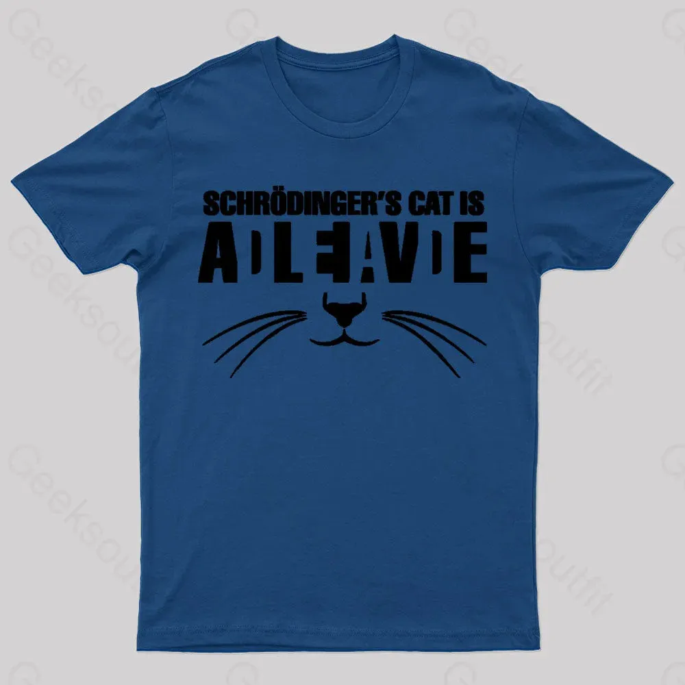 Cat Schrodinger Geek T-Shirt - Image 6