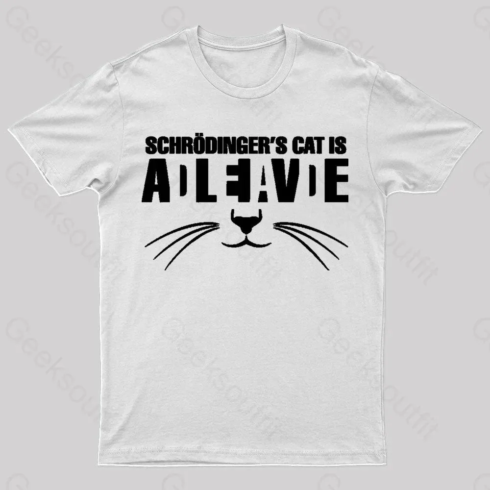 Cat Schrodinger Geek T-Shirt - Image 4