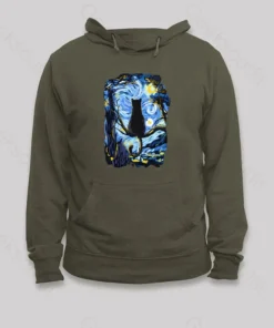 Alternative view of CAT STARRY NIGHT Hoodie