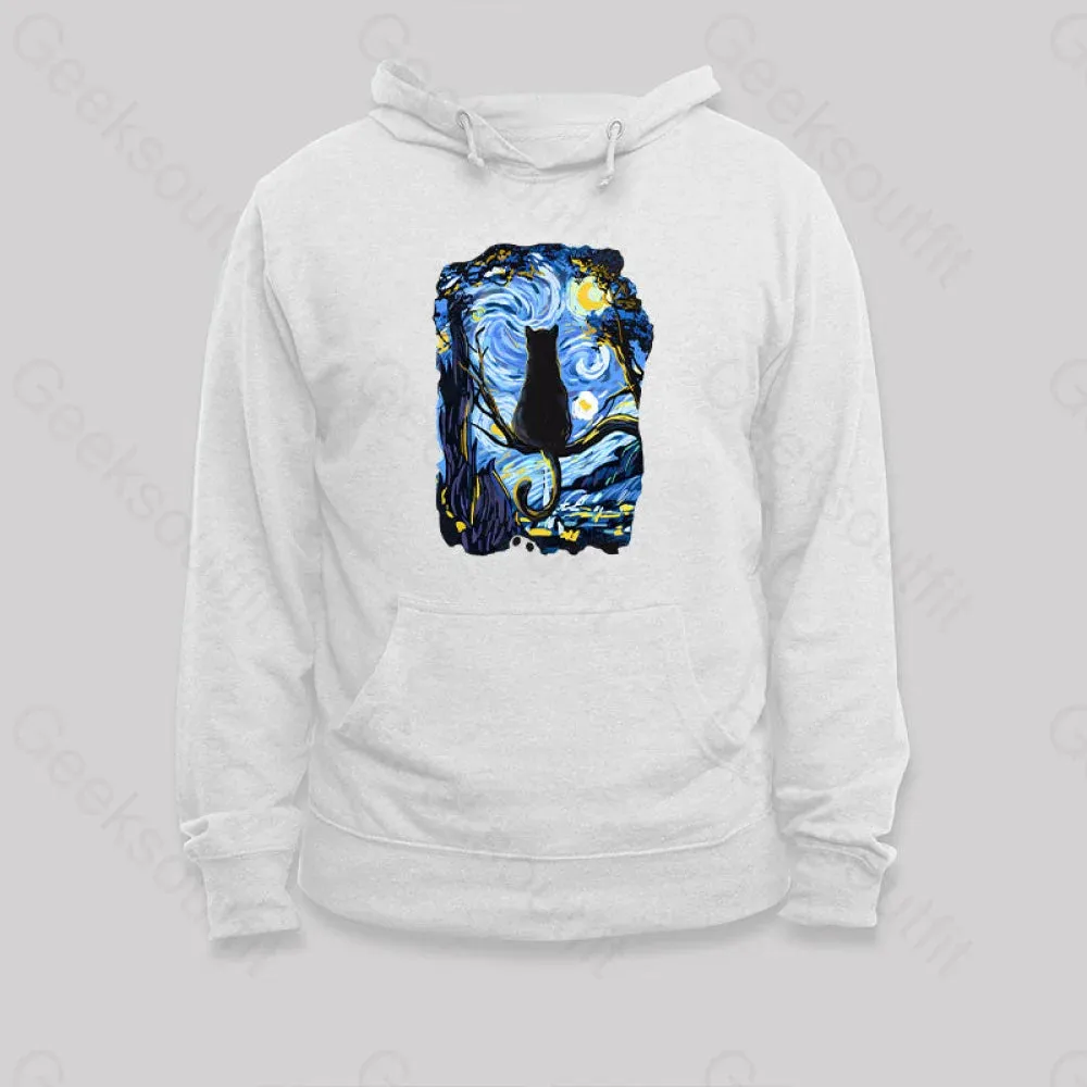 CAT STARRY NIGHT Hoodie - Image 4