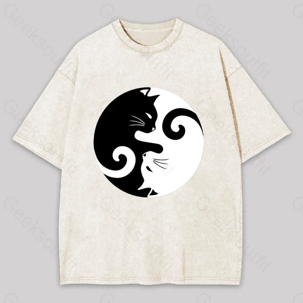 Cats Rule Washed T-shirt - Image 9