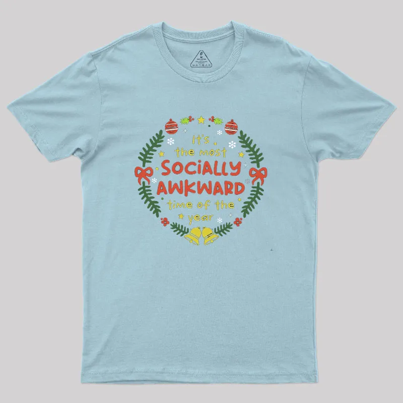 Socially Awkward Christmas Geek T-Shirt - Image 8