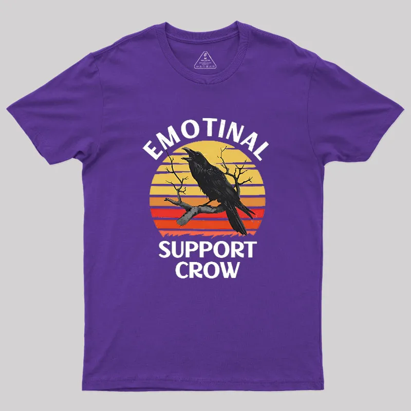 Emotional Support Crow Geek T-Shirt - Image 6