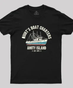 Quint's Boat Charters Geek T-Shirt