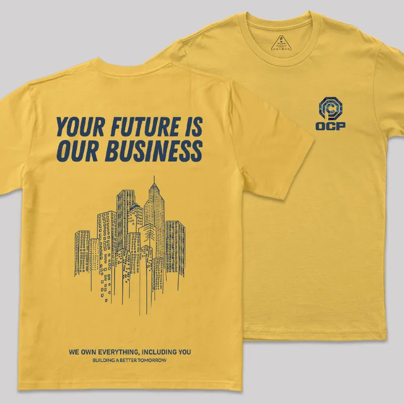 Robocop OCP Front and Back Printed Geek T-Shirt