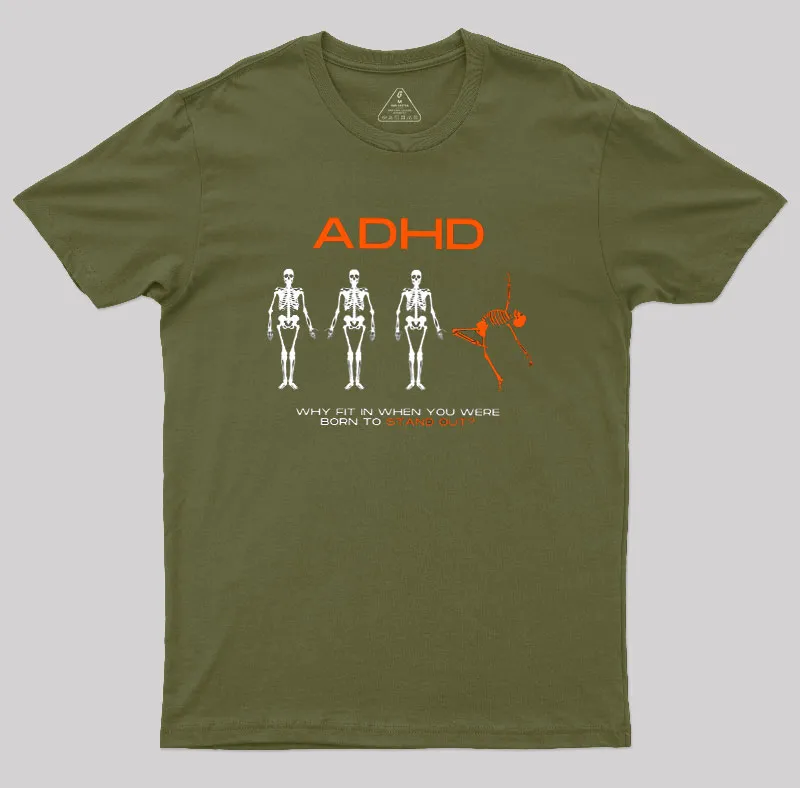 ADHD AWARENESS Geek T-Shirt - Image 3