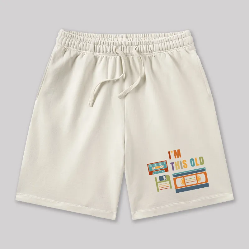 Im This Old Vintage Geeky Washed Shorts - Image 4