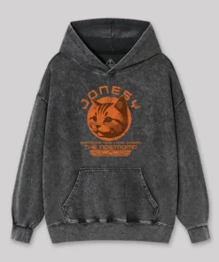 Jonesy Surviving Nine Lives Aboard The Nostromo Washed Hoodie