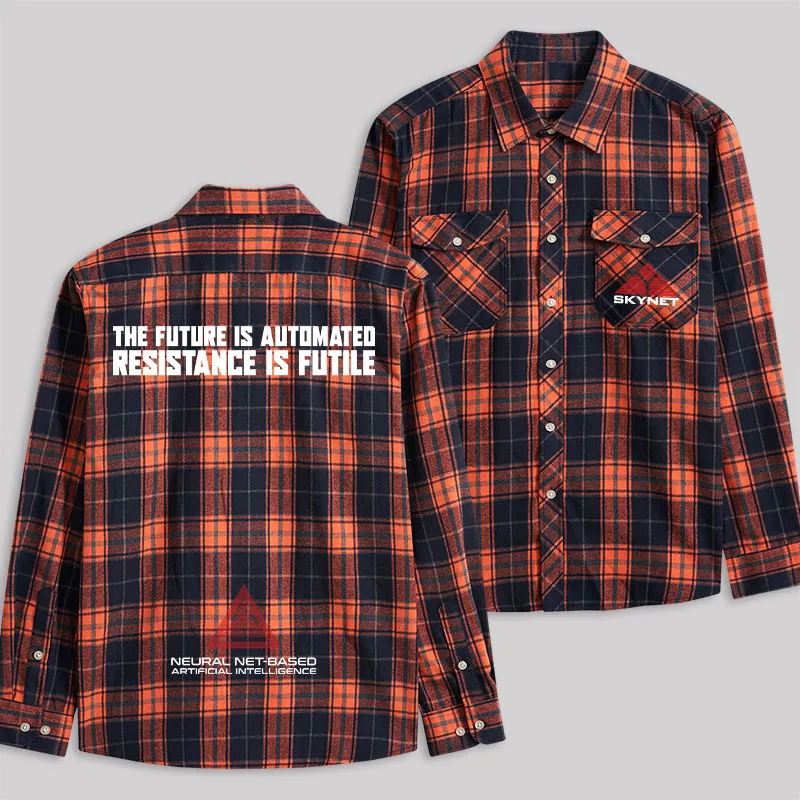 Skynet Plaid Flannel Shirt - Image 5