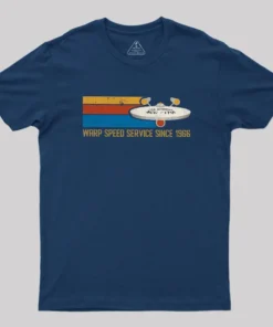 Alternative view of Warp Speed Service Since 1966 Geek T-Shirt