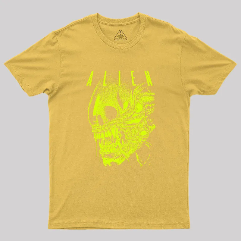 Alien Skull Geek T-Shirt - Image 8