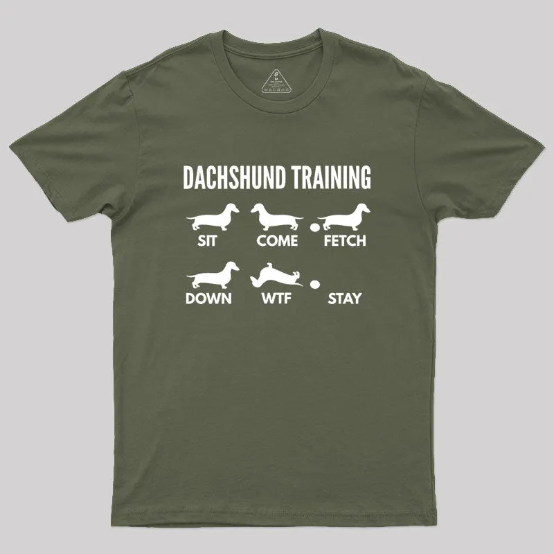Dachshund Training Dachshund Dog Geek T-Shirt - Image 3