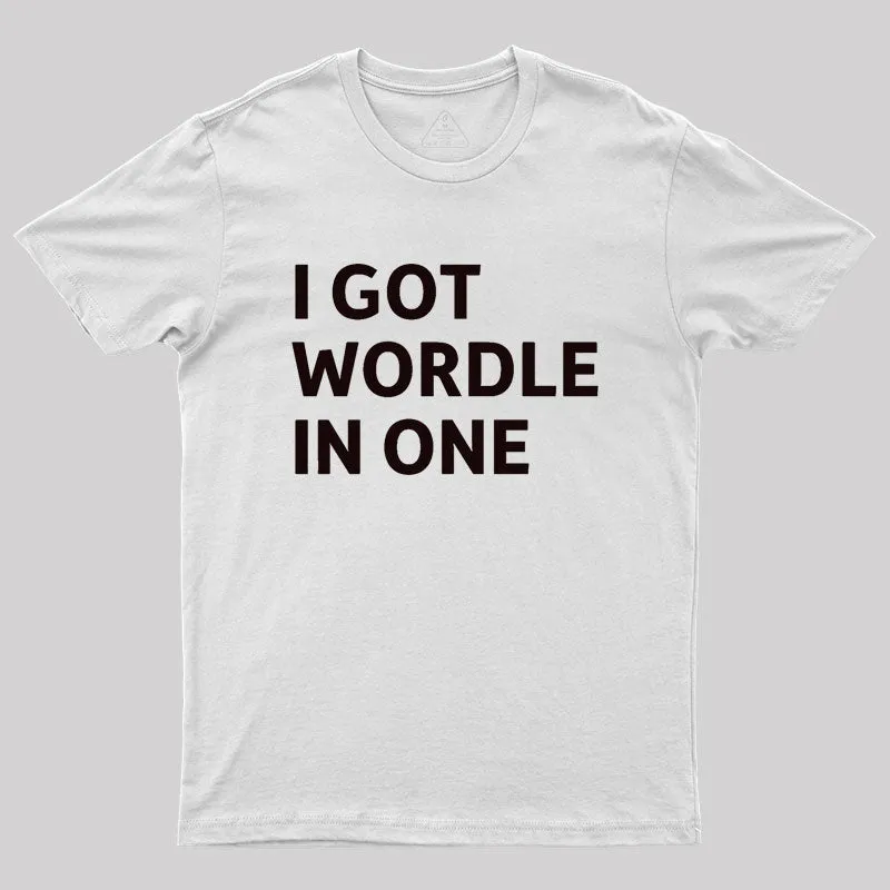 I Got Wordle in One Geek T-Shirt - Image 11