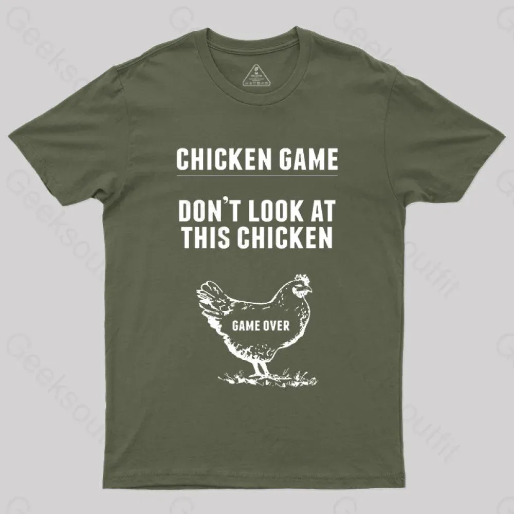Chicken Game Nerd T-Shirt - Image 3