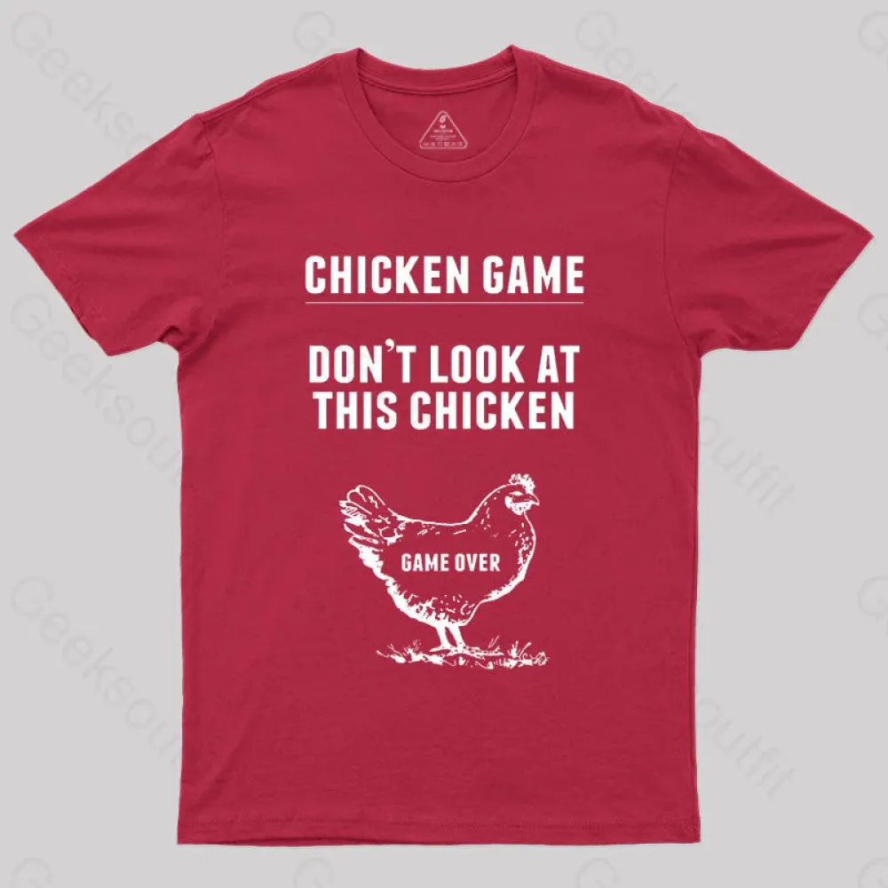 Chicken Game Nerd T-Shirt - Image 6