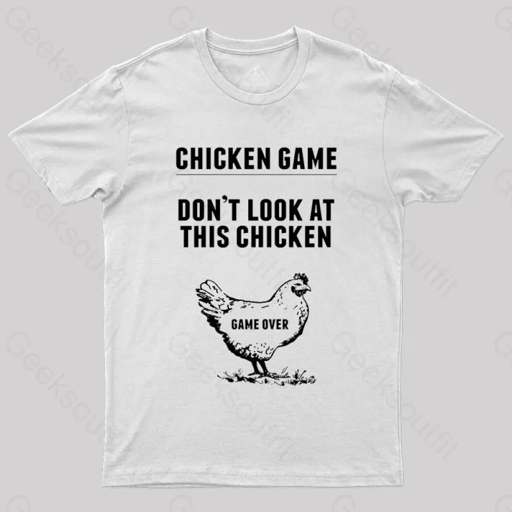 Chicken Game Nerd T-Shirt - Image 8