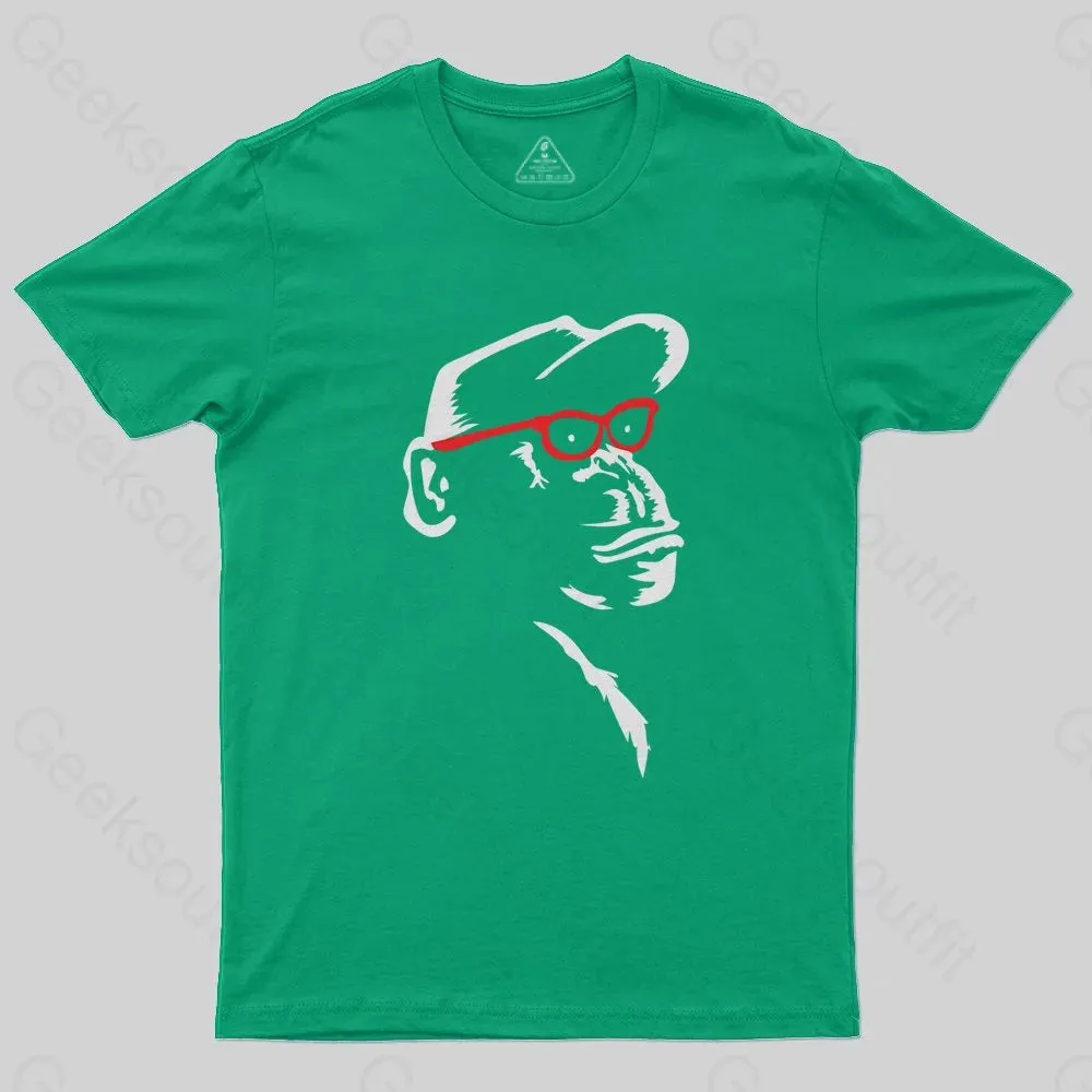 Chimp With Red Glasses T-Shirt - Image 7