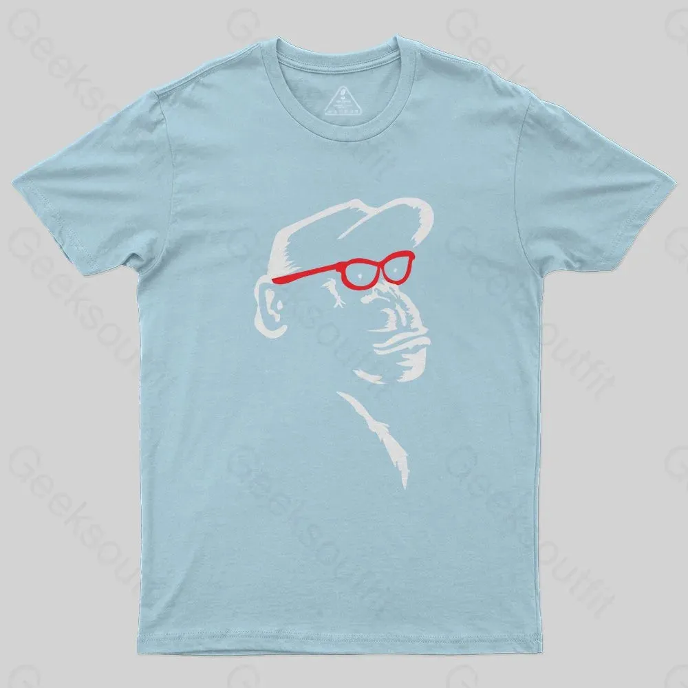 Chimp With Red Glasses T-Shirt - Image 5