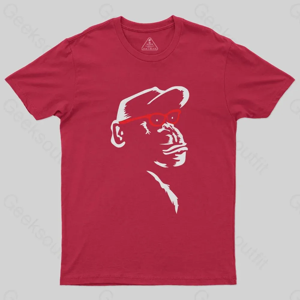 Chimp With Red Glasses T-Shirt - Image 6