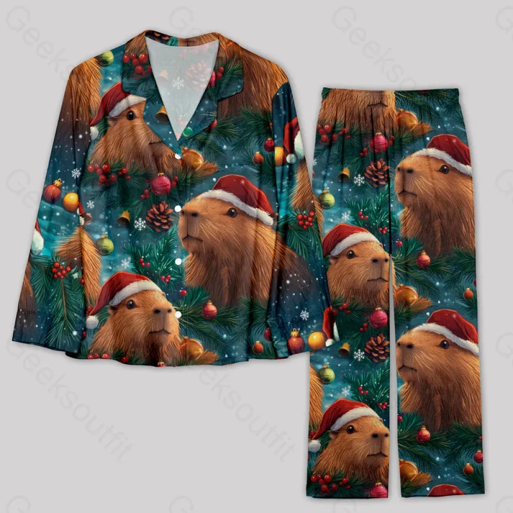 Christmas Capybara Pajama Sets - Image 2