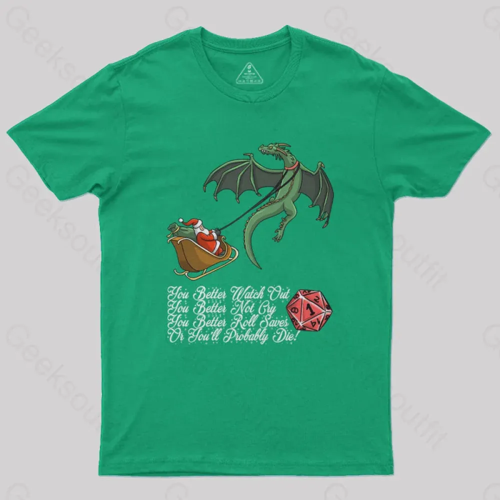 Christmas D20 Lover T-Shirt - Image 7