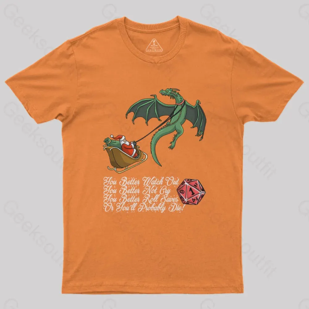 Christmas D20 Lover T-Shirt - Image 4