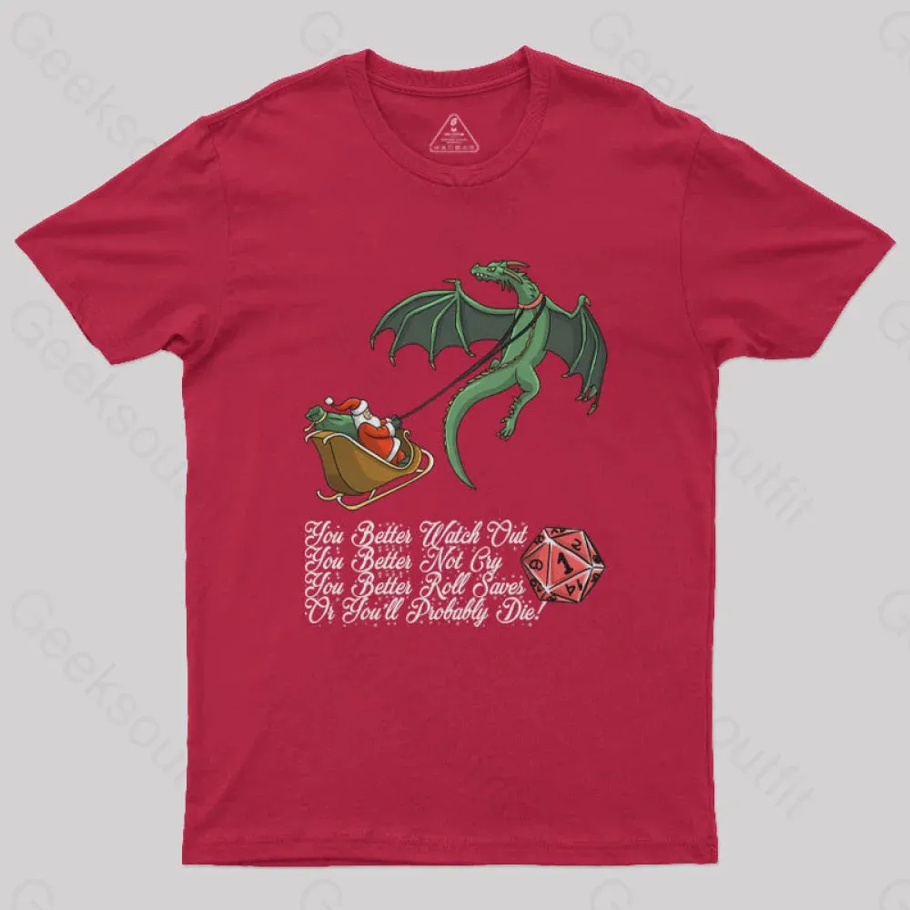 Christmas D20 Lover T-Shirt - Image 6