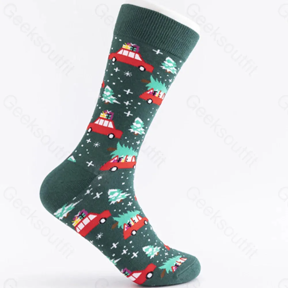 Christmas Element Casual Men's Socks - Image 6