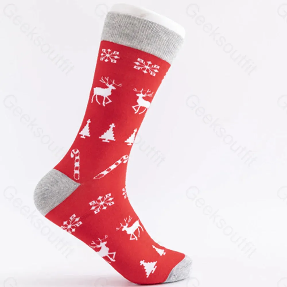 Christmas Element Casual Men's Socks - Image 3