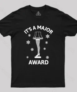 Alternative view of Christmas Story Leg Lamp Geek T-Shirt