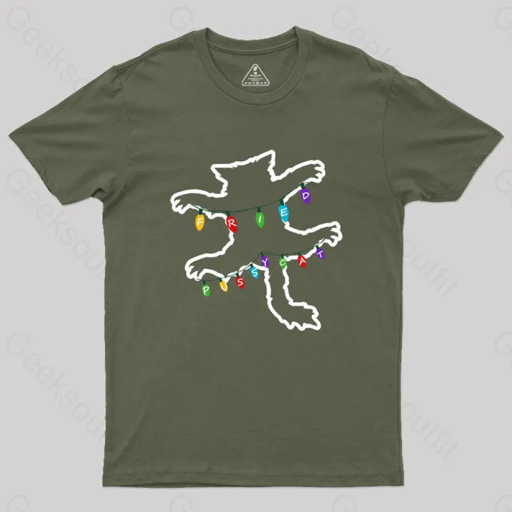 Christmas Vacation Fried Pussycat Geek T-Shirt - Image 5