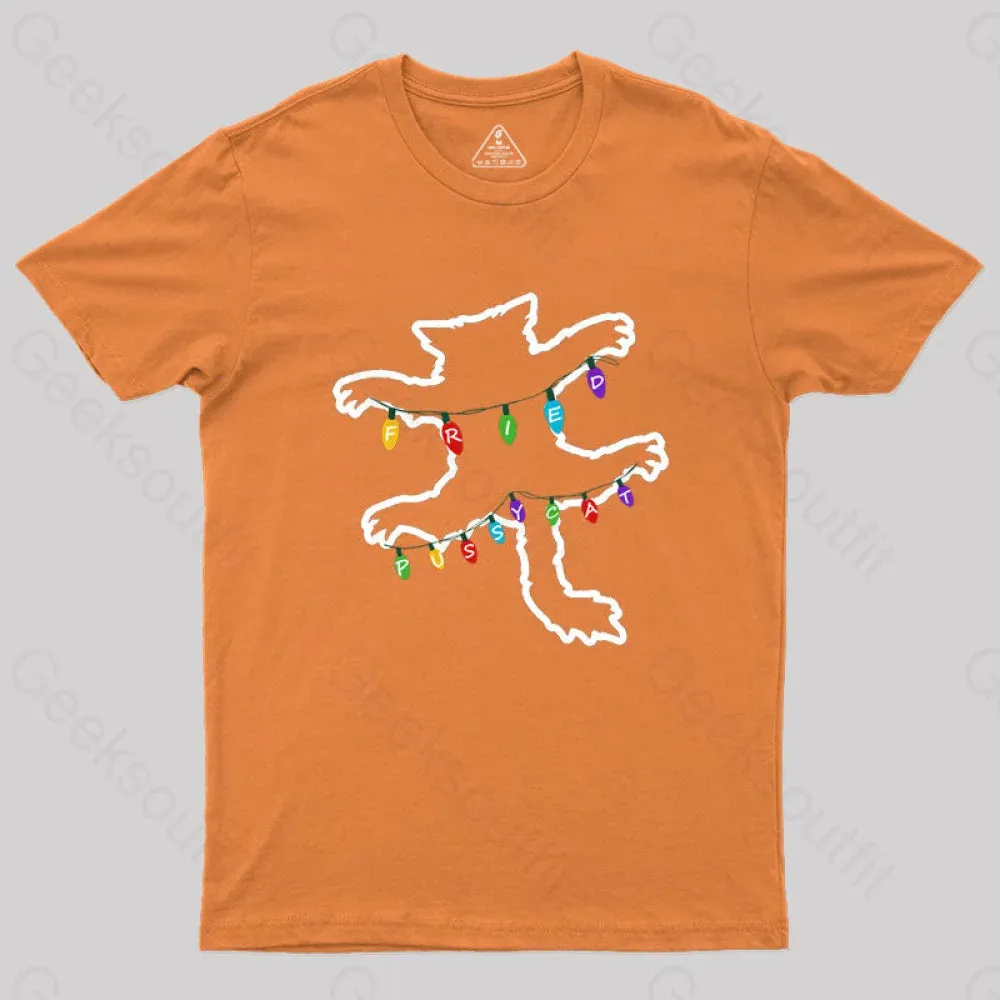 Christmas Vacation Fried Pussycat Geek T-Shirt - Image 8