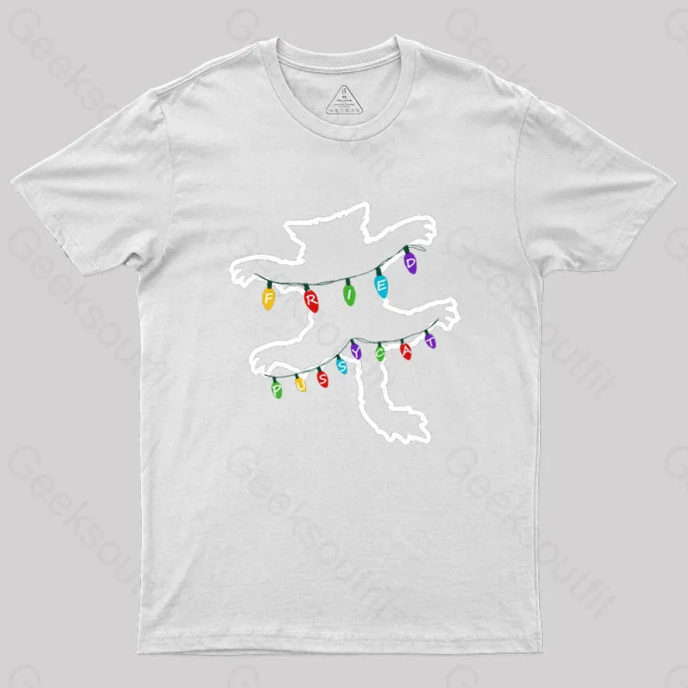 Christmas Vacation Fried Pussycat Geek T-Shirt - Image 11