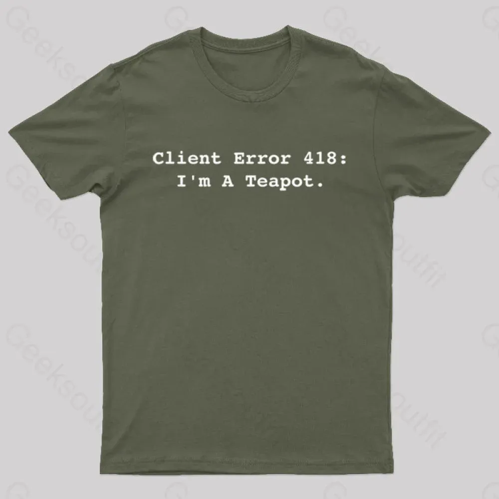 Client Error 418 Nerd T-Shirt - Image 2