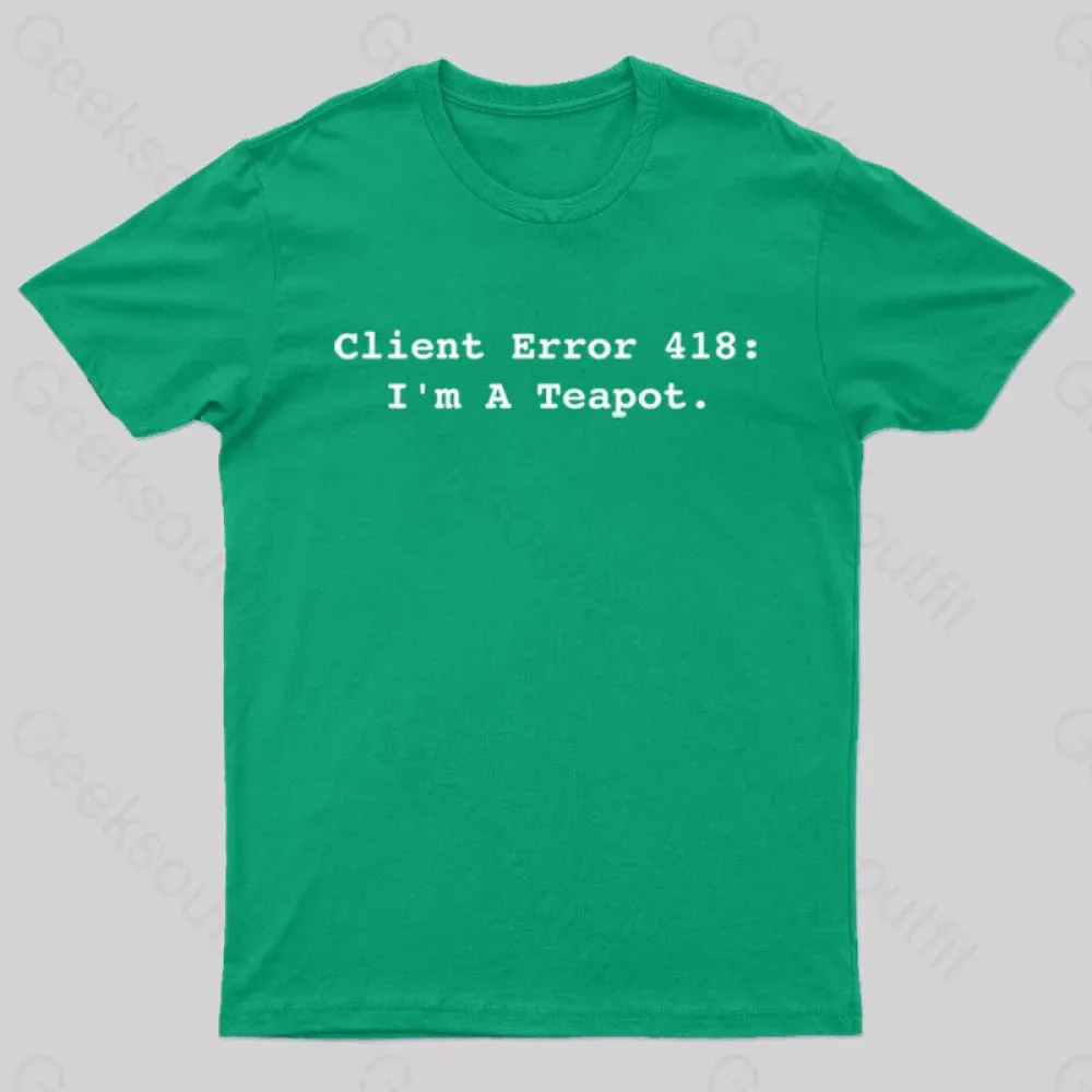 Client Error 418 Nerd T-Shirt - Image 5