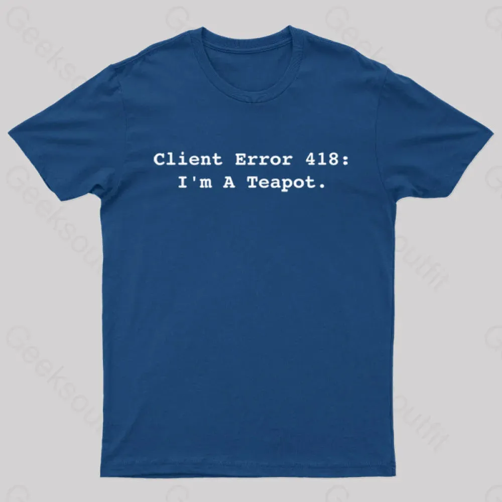 Client Error 418 Nerd T-Shirt - Image 3