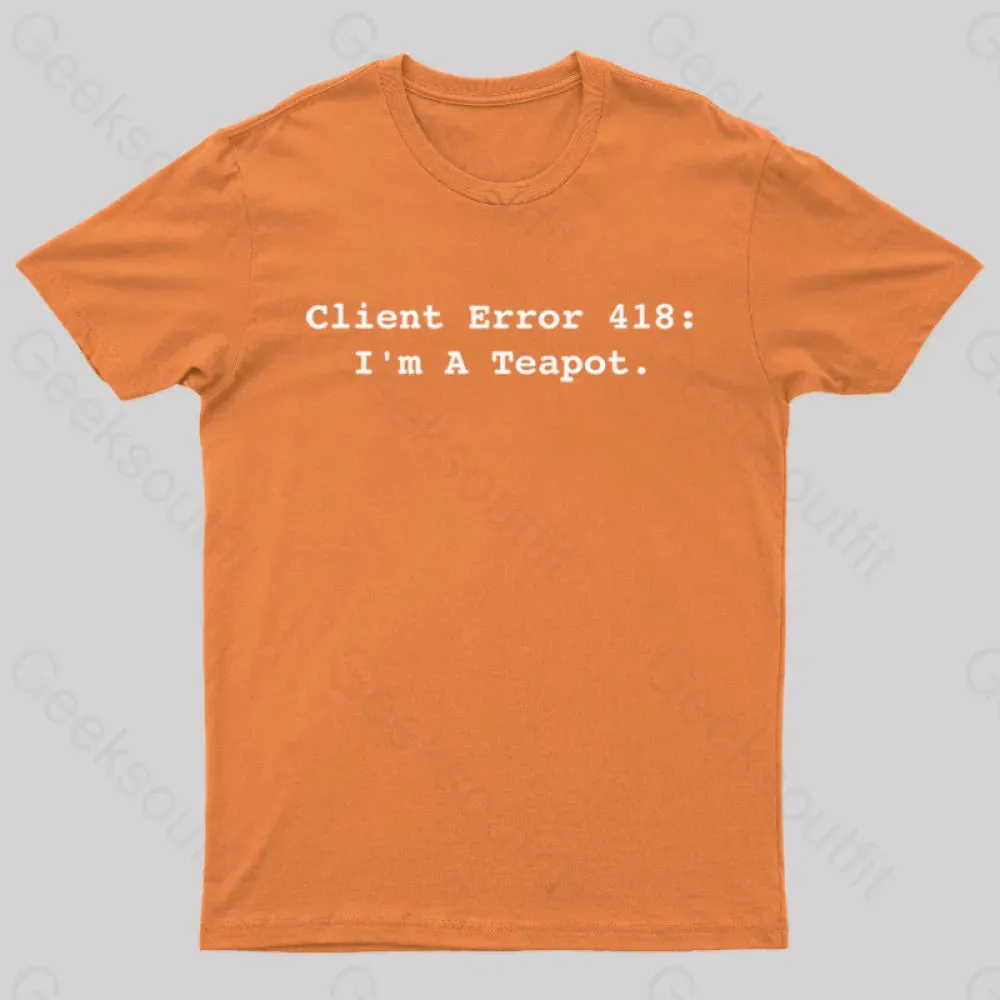 Client Error 418 Nerd T-Shirt - Image 7