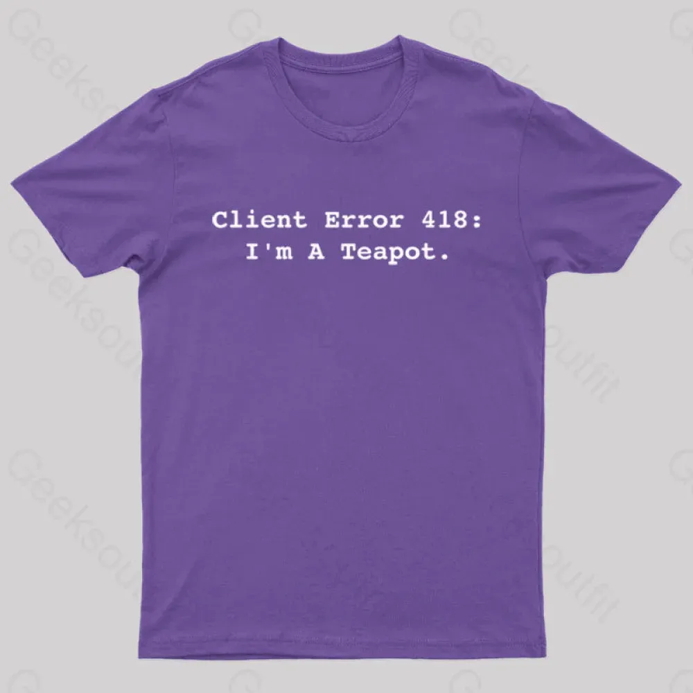 Client Error 418 Nerd T-Shirt - Image 9