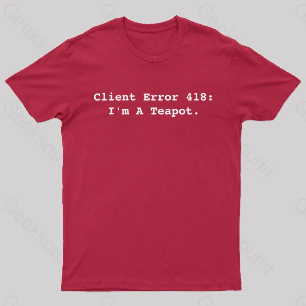Client Error 418 Nerd T-Shirt - Image 10